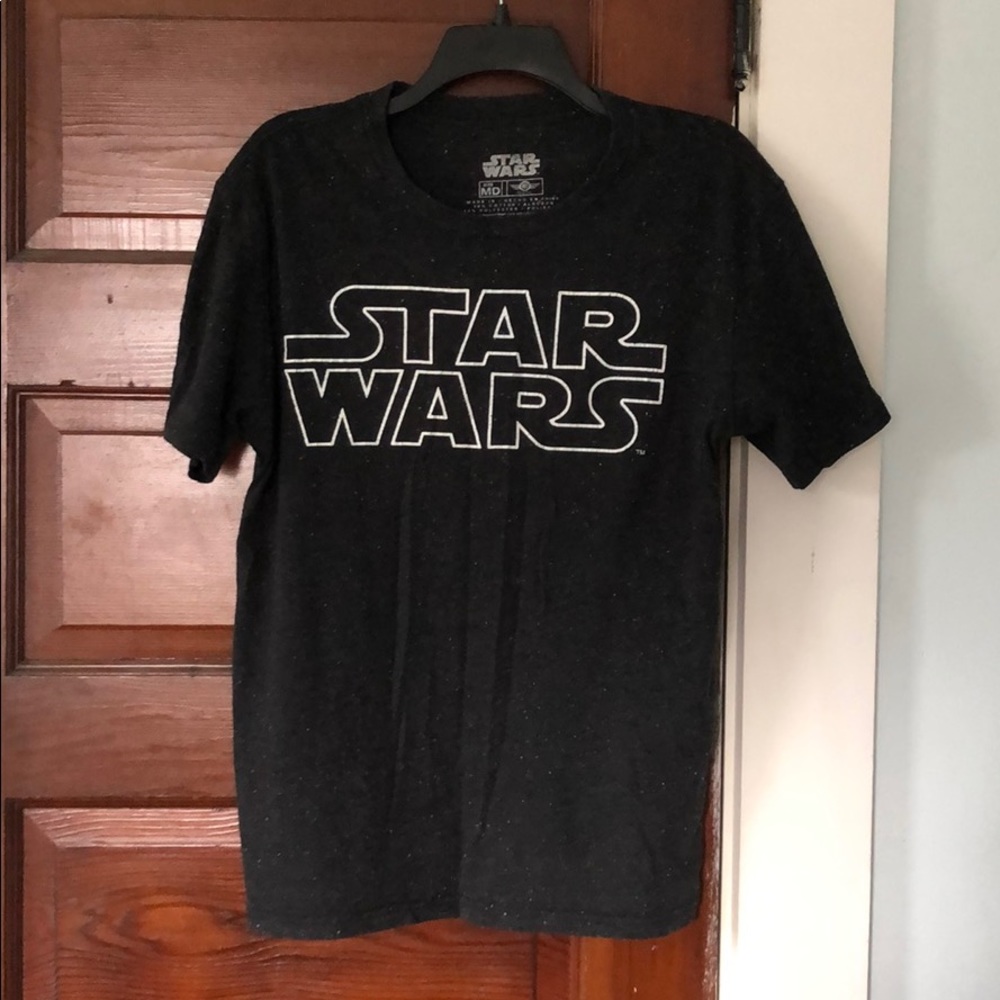 Star Wars - Dark Gray short sleeve logo tee (med)